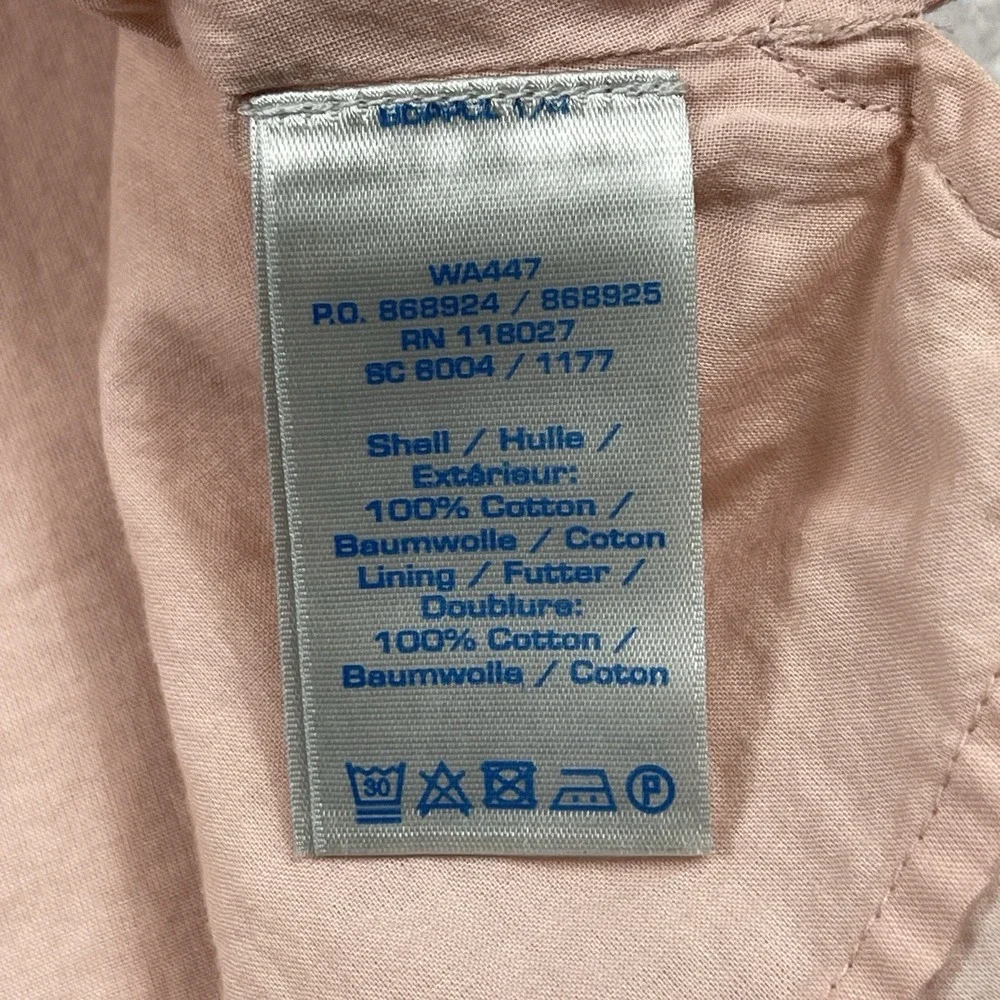 Boden Shirt Womens 6 Light Pink V Neck 3/4 Sleeve Tunic Top Cochet Casual Travel